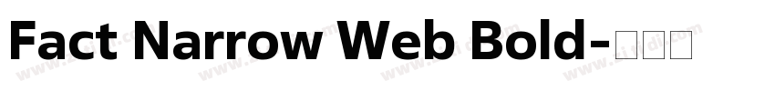 Fact Narrow Web Bold字体转换
